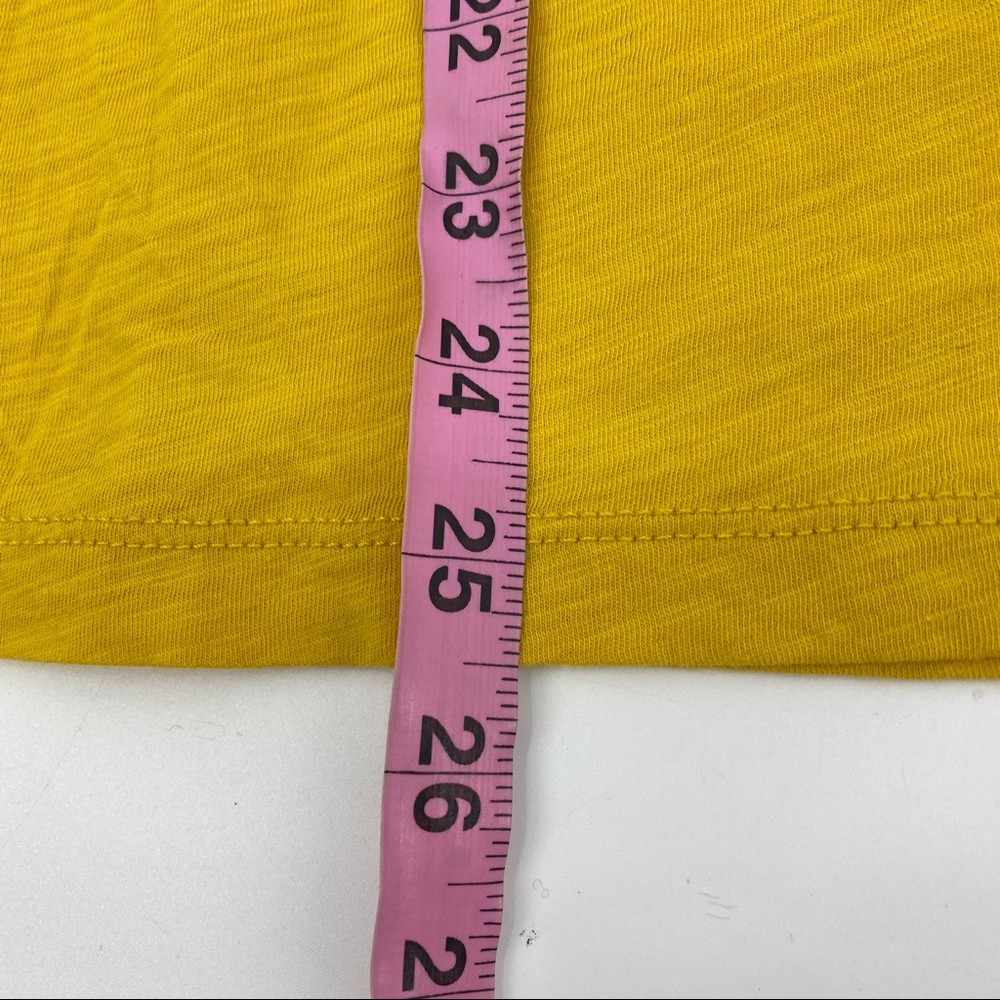 Madewell whisper cotton V neck t mustard yellow M - Picture 4 of 7